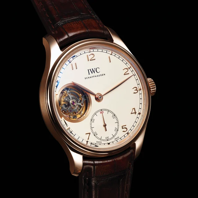Iwc Portuguese Tourbillon Pink Gold 546302 kol saati
