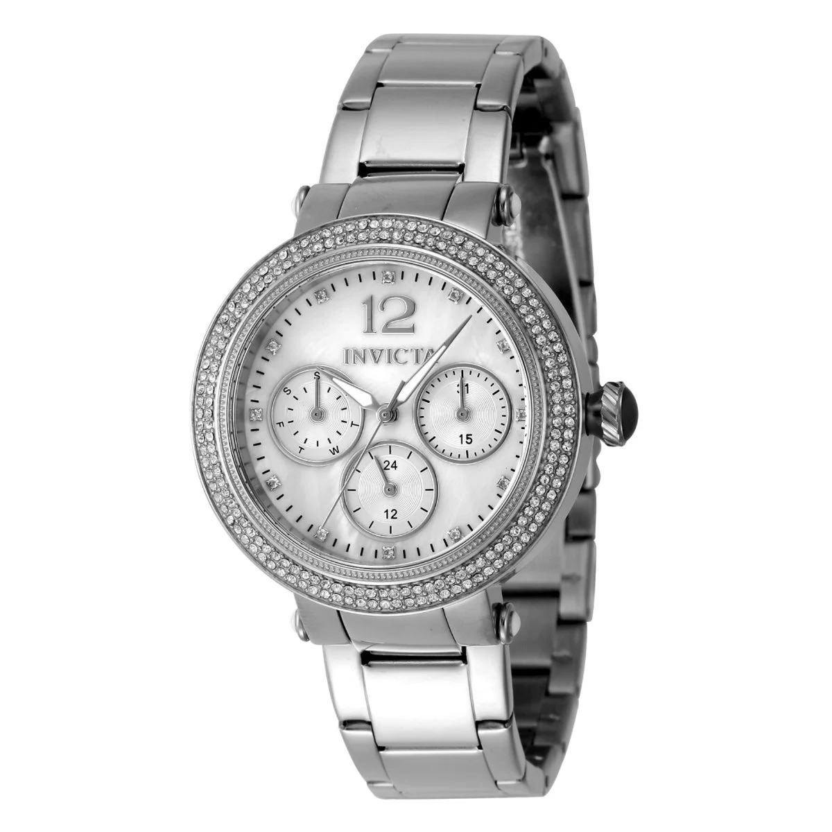 Invicta Bolt Glintara Watch w/ Mother of Pearl Dial - 37mm. Steel (48114) 37 mm kol saati