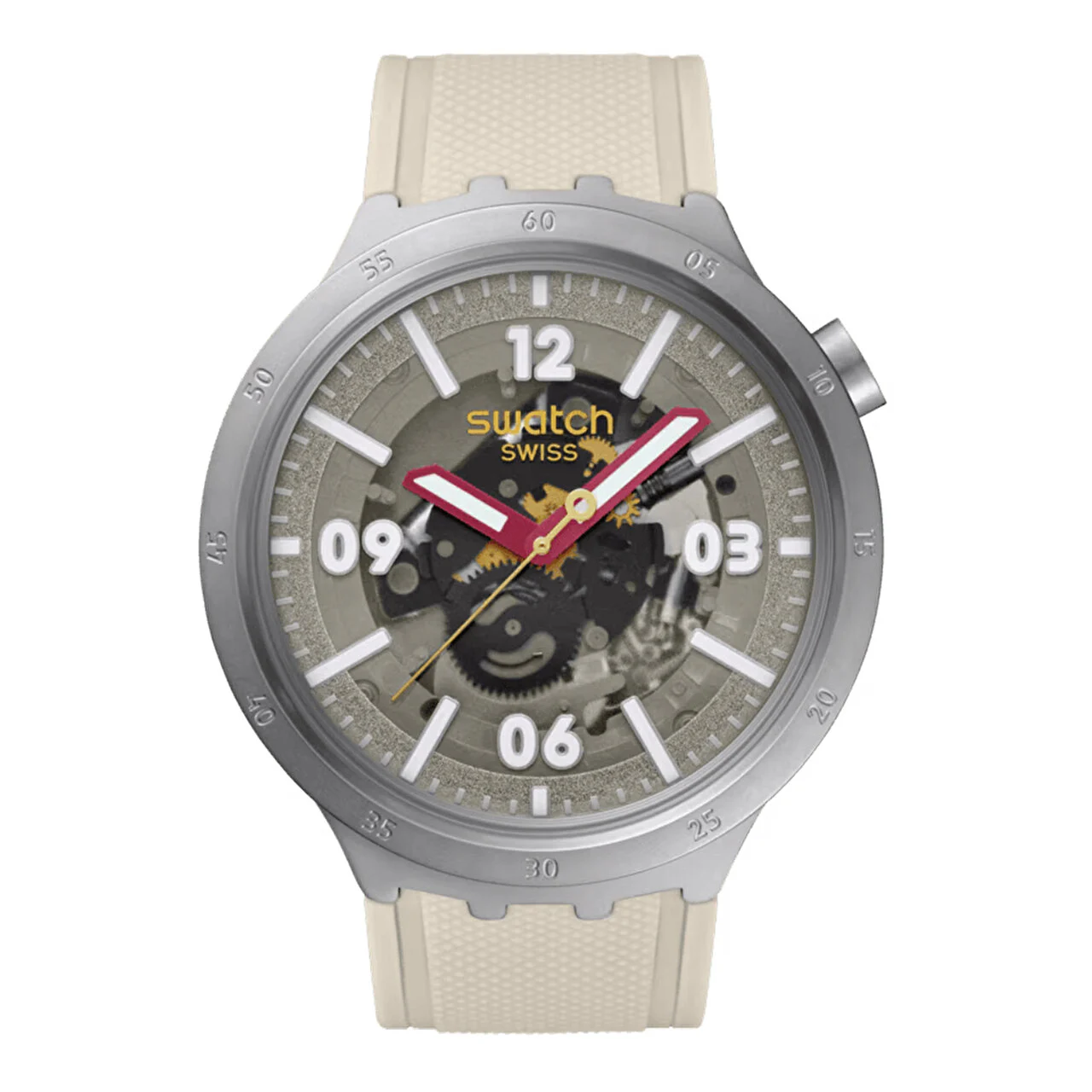 Swatch Big Bold Confident Moment SB07S125 Quartz 47mm Saat 47 mm kol saati