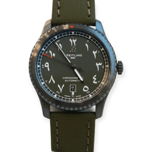 Breitling Aviator 8 Curtis Warhawk 41mm Steel PVD Pre-Owned Breitling Aviator 8 Curtis War