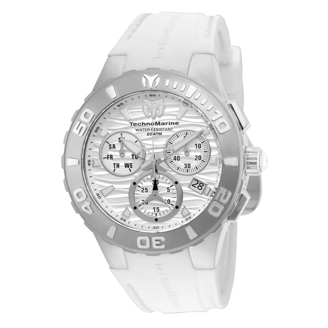 Invicta TechnoMarine Cruise Medusa Swiss Ronda Z60 Caliber Watch - 44mm, White (TM-115072)