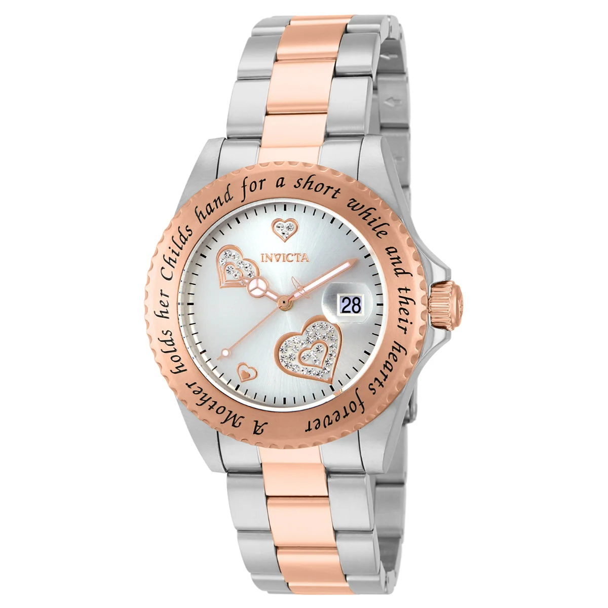 Invicta Angel Watch - 40mm, Steel, Rose Gold (ZG-14731) 40 mm kol saati