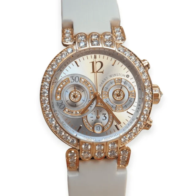 Harry Winston Premier Rose Gold 39mm PREACH39RR002 Pre-Owned Harry Winston Premier Rose Go