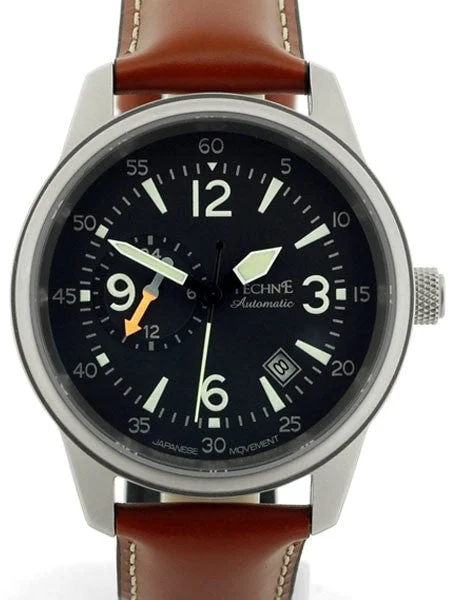 Techne Automatic 41mm Goshawk Aviator Watch with Anti-Reflective Sapphire Crystal #411.053 41 mm kol saati
