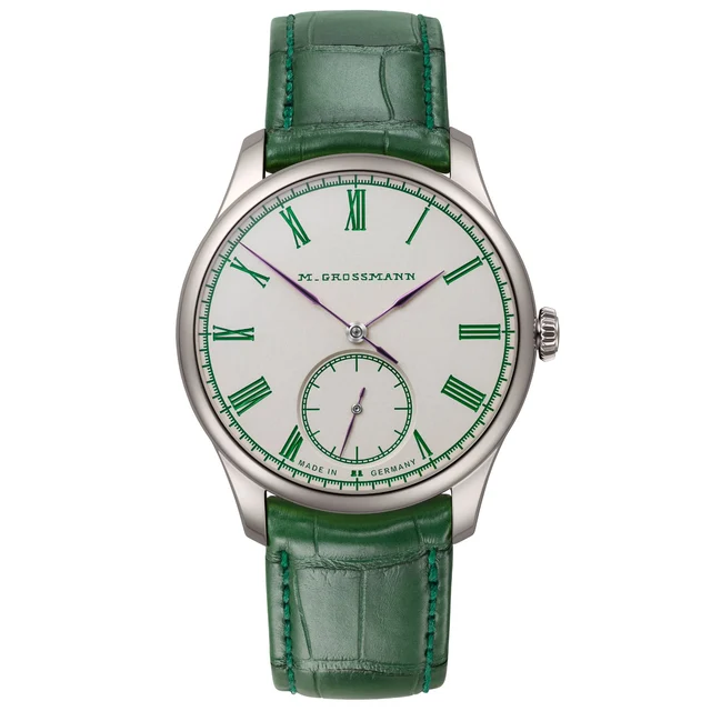 Moritz Grossmann Tefnut Silver-Plated By Friction 39mm MG-003984 kol saati