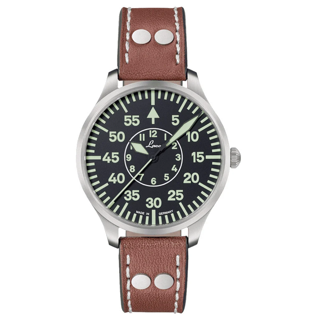 Laco Zurich 40mm Pilot Quartz Watch #861806 40 mm kol saati