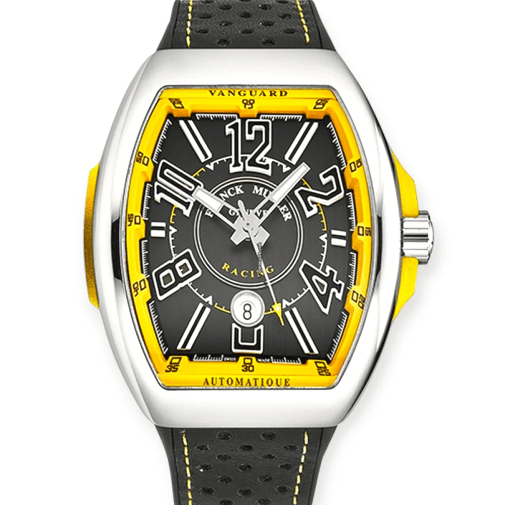 Franck Muller Vanguard Racing Stainless Steel 45mm Pre-Owned Franck Muller Vanguard Racing Stainless Steel 45mm 45 mm kol saati