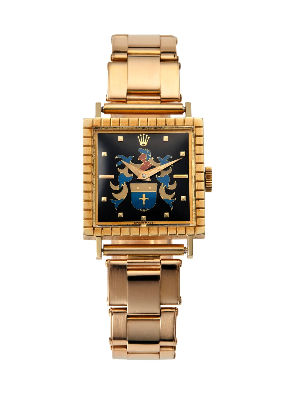 Rolex ROLEX, REF. 9548, ENAMEL CLOISONNE DIAL, YELLOW GOLD kol saati