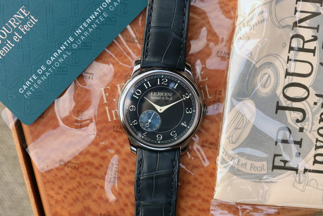F.P. Journe Chronometre Bleu ref. CB F.P. Journe Chronometre Bleu ref. CB Unworn, Full Set 39 mm kol saati