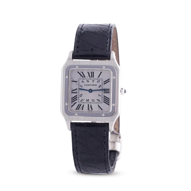 Cartier CARTIER, REF. 1575, SANTOS DUMONT, LIMITED 46/50, PLATINUM kol saati