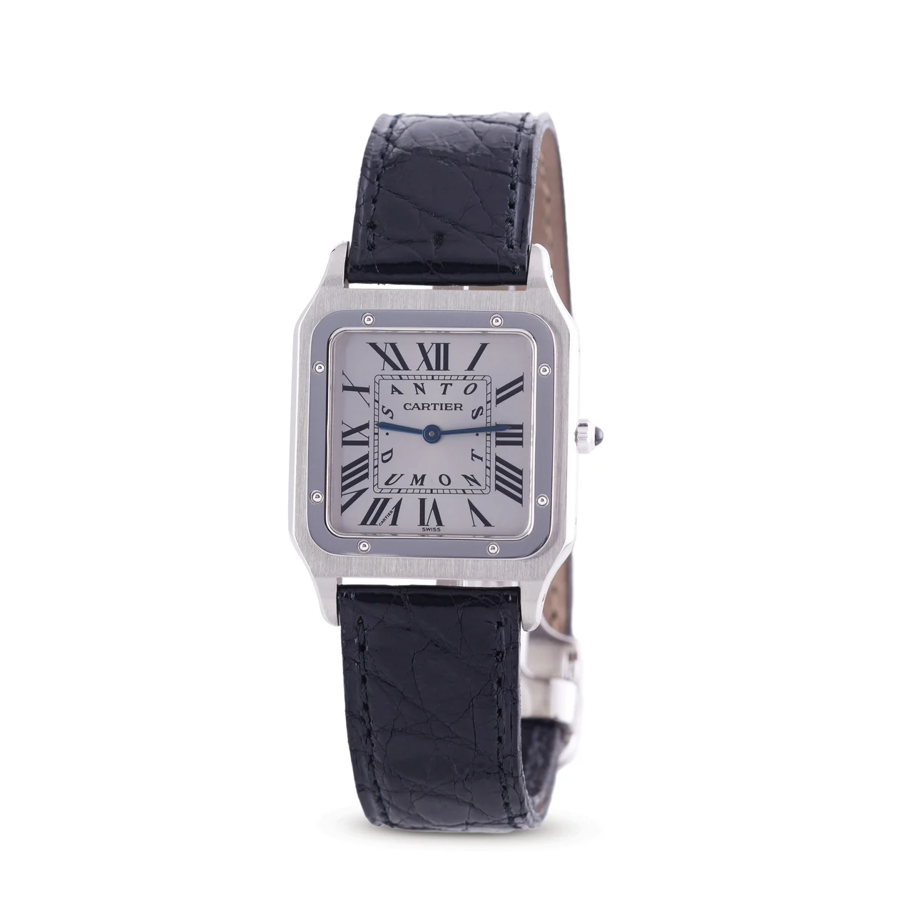 Cartier CARTIER, REF. 1575, SANTOS DUMONT, LIMITED 46/50, PLATINUM kol saati