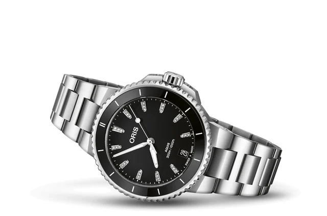 Oris Aquis Date Diamonds 01 733 7792 4194-07 8 19 05P kol saati