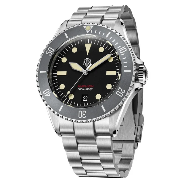NTH Legends Series Amphion Commando Dive Watch with Date #WW-NTHL-ACKD kol saati