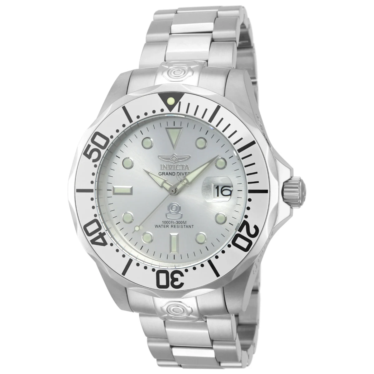 Invicta Grand Diver Deep Garrison Automatic Watch - 47mm. Steel (13937) 47 mm kol saati