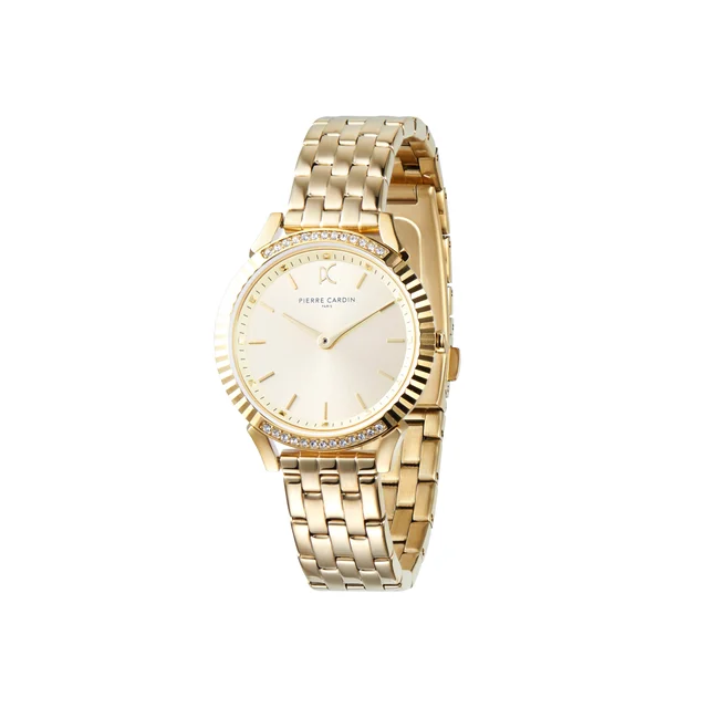 PIGALLE WOMENS Pigalle Simplicity Gold Watch with Crystals CPI.2584 kol saati