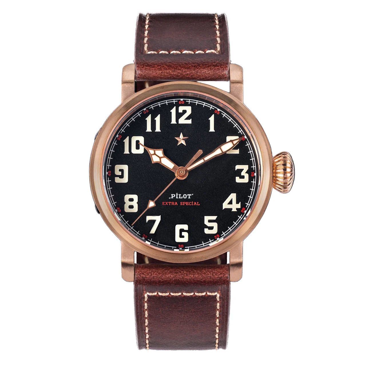 Sugess Pilot Master S408 Black Dial ST2130 Automatic Movement CUSN8 BRONZE copy-of-pilot-master-supilot001-black-dial-st2130-movement 50 mm kol saati