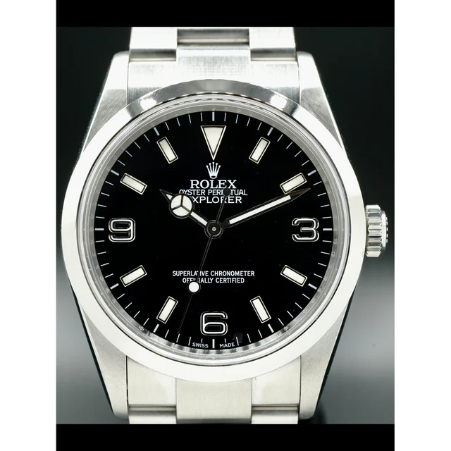 Rolex Explorer Black Arabic Dial 114270 210000026328 kol saati