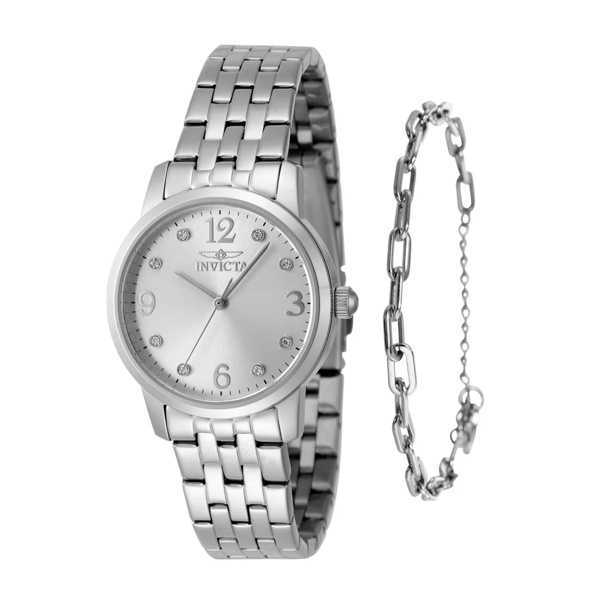 Invicta Angel Watch - 32mm, Steel With Bracelet Set (48255) 32 mm kol saati