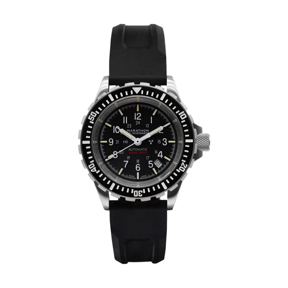 Marathon GSAR Diver's Automatic 41mm - Black on Rubber Strap WW194006SS-0030 41 mm kol saati