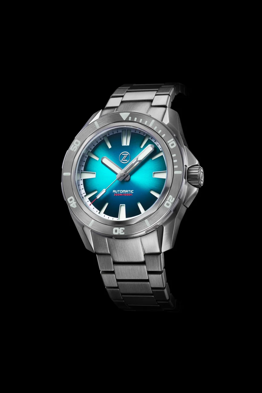 Zelos Swordfish V2 300m Diver Seiko NH35 Teal 22 mm kol saati