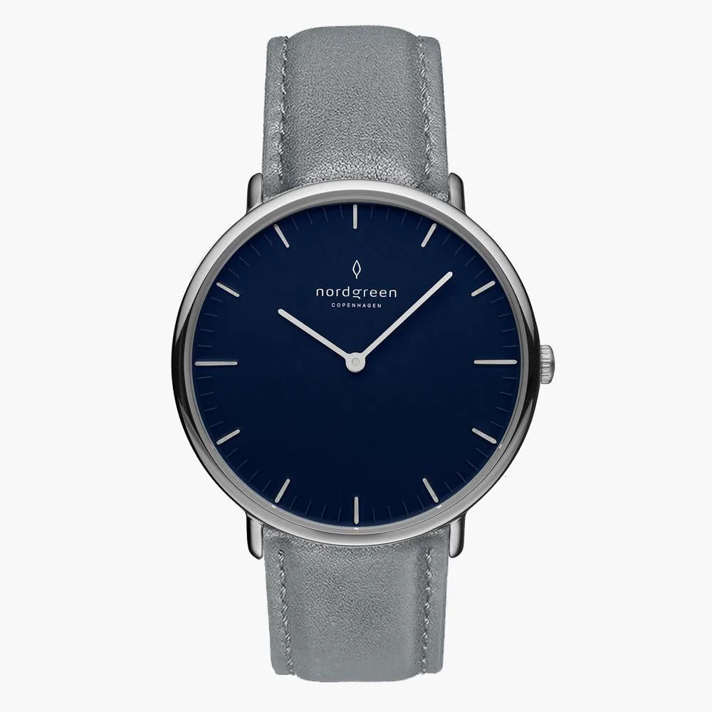 Nordgreen Native 36mm NR36SILEGRNA 36 mm kol saati