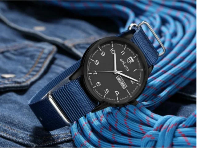 Enkatawatches Apus II Dark Blue Canvas kol saati
