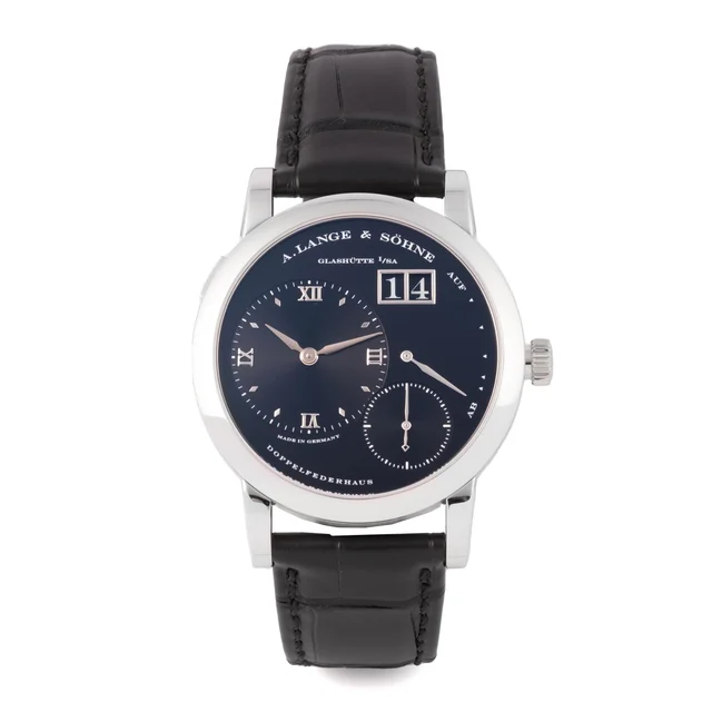 A. Lange & Sohne LANGE & SOHNE, REF. 101.035, LANGE 1, "DARTH", BLACK DIAL, PLATINUM kol s