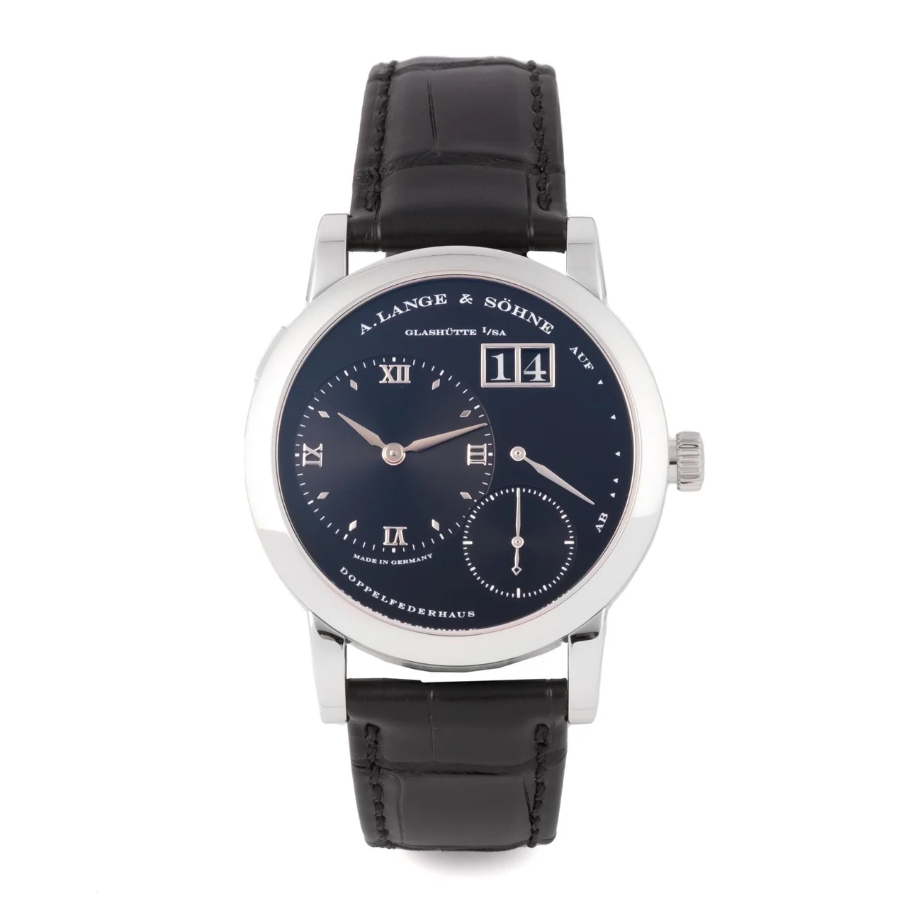 A. Lange & Sohne LANGE & SOHNE, REF. 101.035, LANGE 1, "DARTH", BLACK DIAL, PLATINUM kol saati