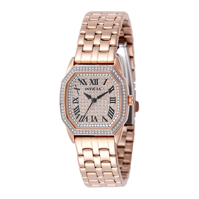 Invicta Wildflower Paviette Watch - 27mm. Rose Gold (50591) kol saati