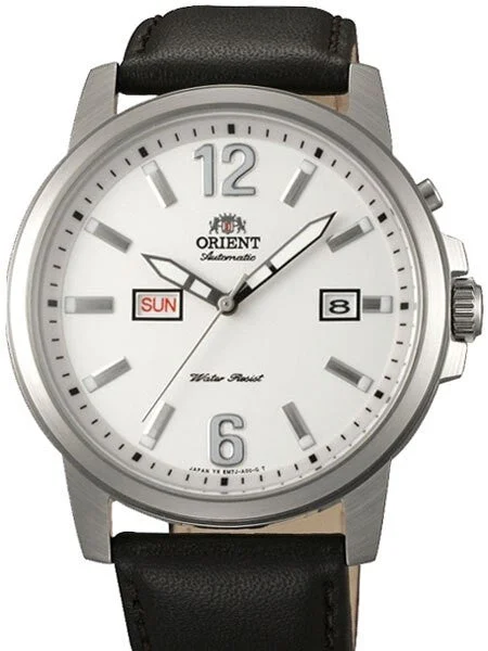 Orient Starfish Day and Date Automatic Watch with White Dial #EM7J00AW kol saati