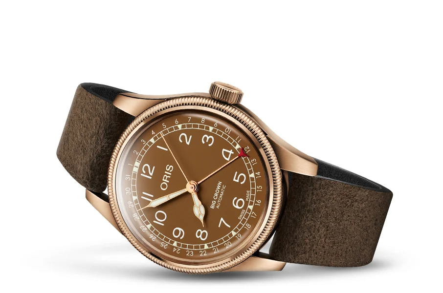 Oris Big Crown Bronze Pointer Date 01 754 7741 3166-07 5 20 74BR 40 mm kol saati