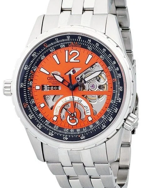 Orient Rally Automatic Power Reserve Watch with Sapphire Crystal #CFT00005M kol saati