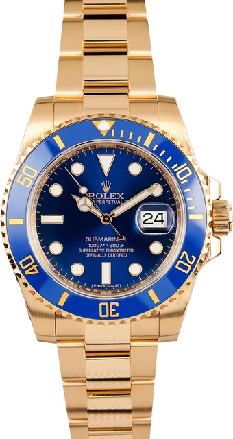 Rolex Submariner Blue 116618 kol saati