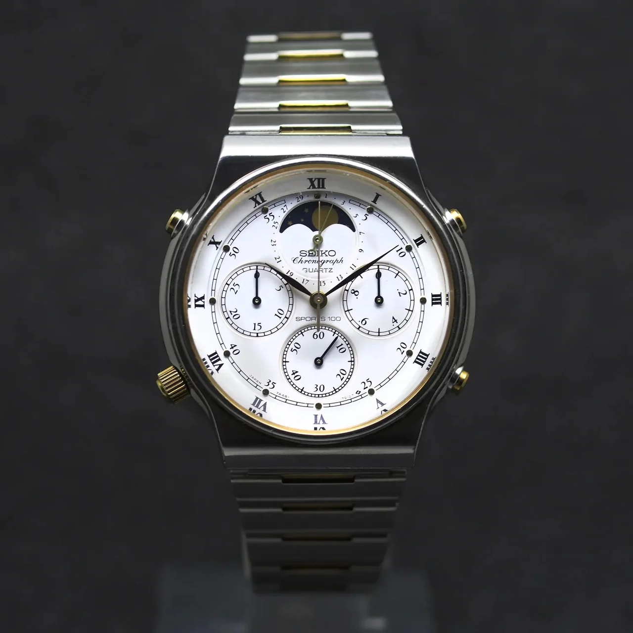 Seiko Sports 100, Ref. 7A48-7000, Cal. 7A48, Men’s Chronograph Vin 39 mm kol saati
