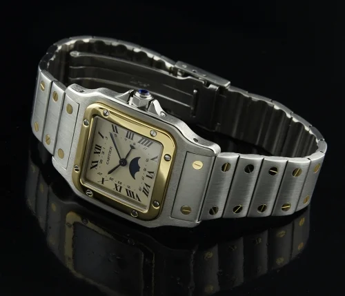 Cartier Galbee Moon Phase kol saati