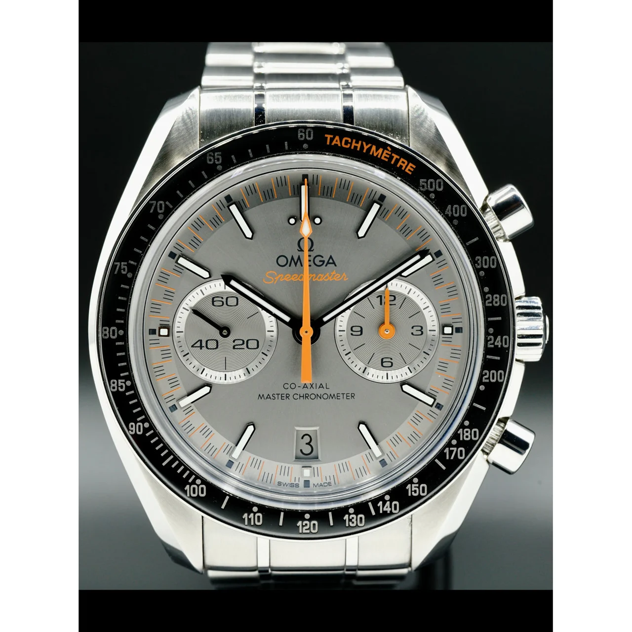 OMEGA Speedmaster Racing Co-Axial Master Chronometer Chronograph 44.25mm on Bracelet 329.30.44.51.06.001 210000030201 kol saati
