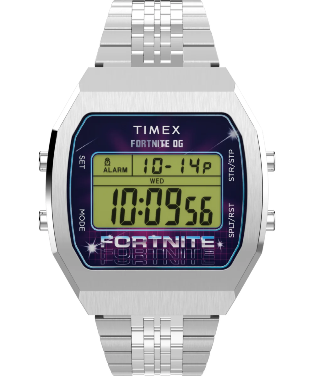Timex Fortnite T80 36mm Stainless Steel Bracelet Watch TW2Y46100JR 36 mm kol saati