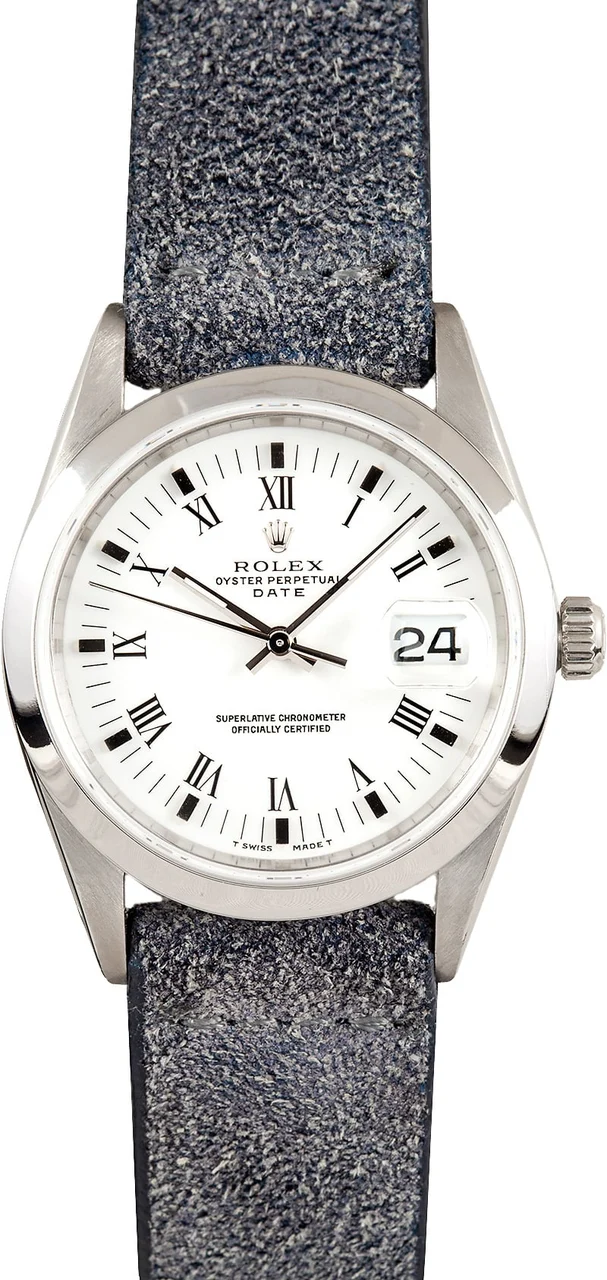 Rolex Date Stainless Steel With White Dial 15200 15200BKSO 34 mm kol saati