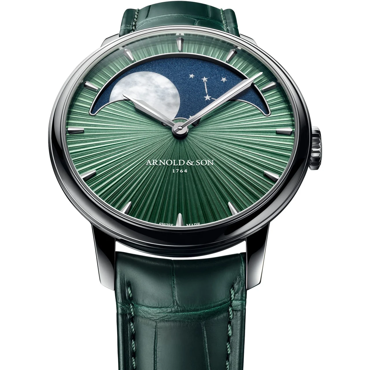Arnold & Son Perpetual Moon 41.5 Platinum 1GLBX.F01A.C285X kol saati