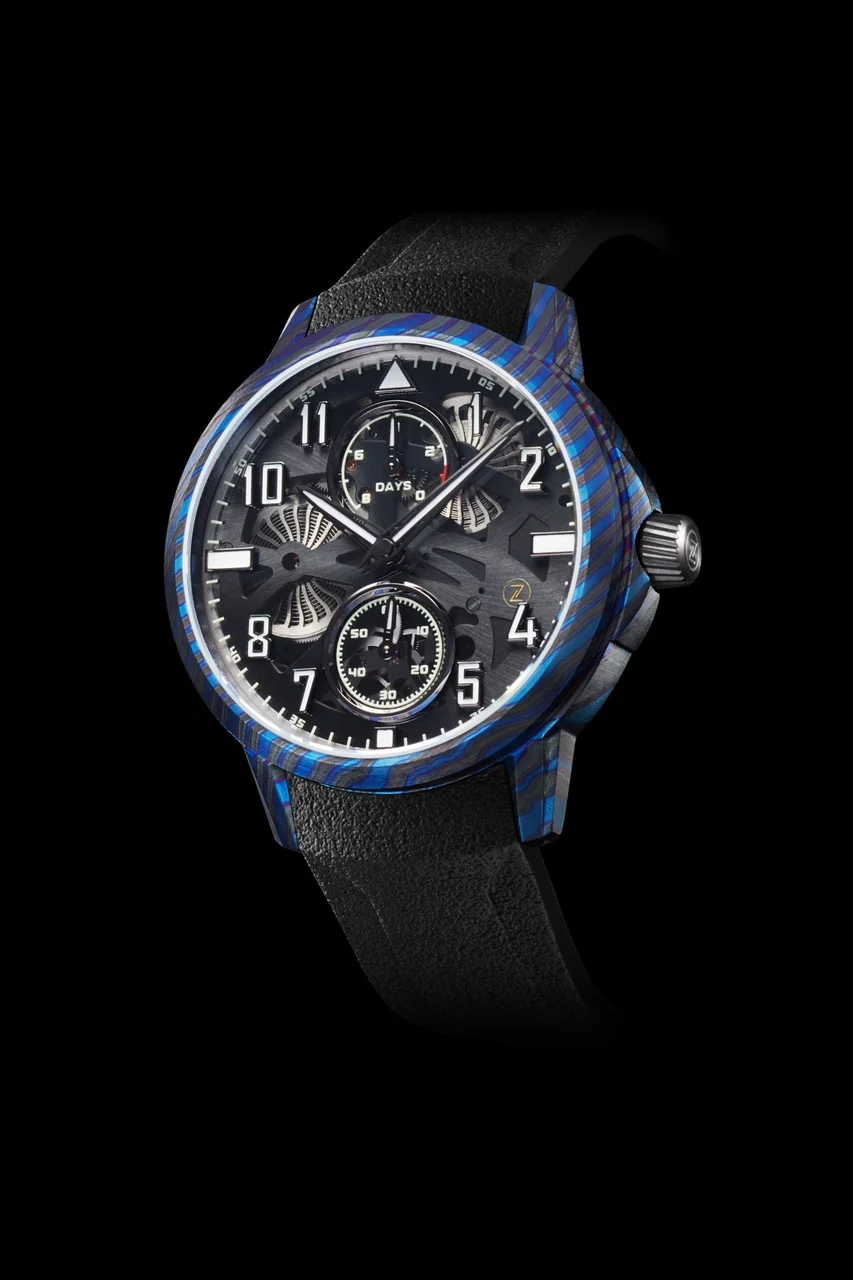 Zelos Mirage 8 Days Blue ZircTi 48 mm kol saati