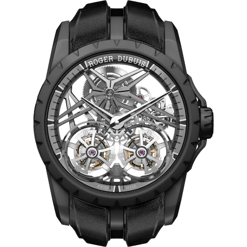Roger Dubuis Excalibur Double Tourbillon Black ceramic RDDBEX0820 kol saati