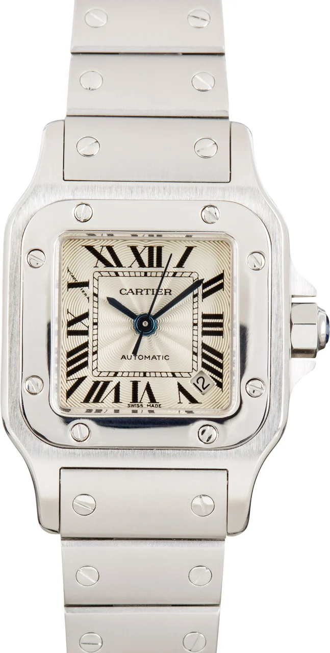 Cartier Santos Galbee Stainless Steel W20054D6 35 mm kol saati