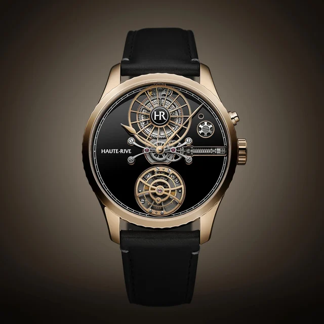 Haute-Rive Haute Rive Honoris I Rose Gold Black Enamel Dial HR-H1-RG-BL kol saati