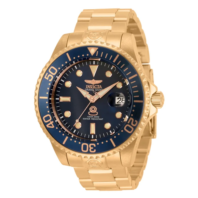 Invicta Grand Diver Navalia Automatic Watch - 47mm, Rose Gold (33316) kol saati