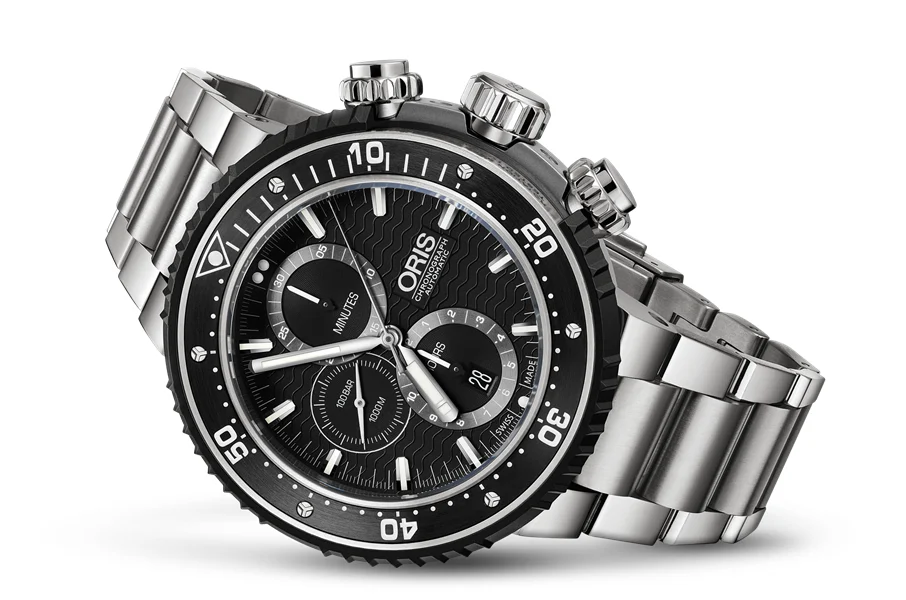 Oris ProDiver Chronograph 01 774 7727 7154-Set 51 mm kol saati