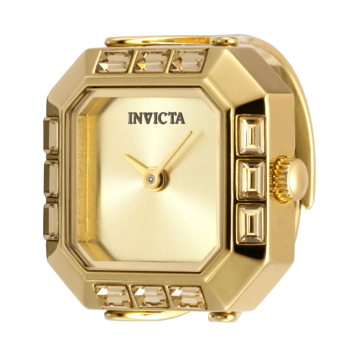 Invicta Mini Angel Ring Watch - 21.5mm. Gold (49585) kol saati