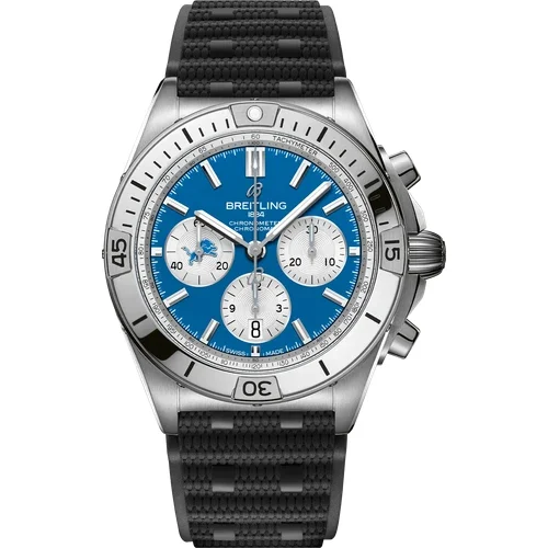 Breitling Chronomat B01 42 NFL Detroit Lions Edition AB01342B1CCS1 kol saati
