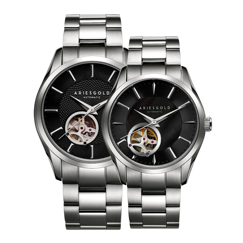 Aries Gold Aries Gold G 9022 S-BK & L 9023 S-BK 42 mm kol saati