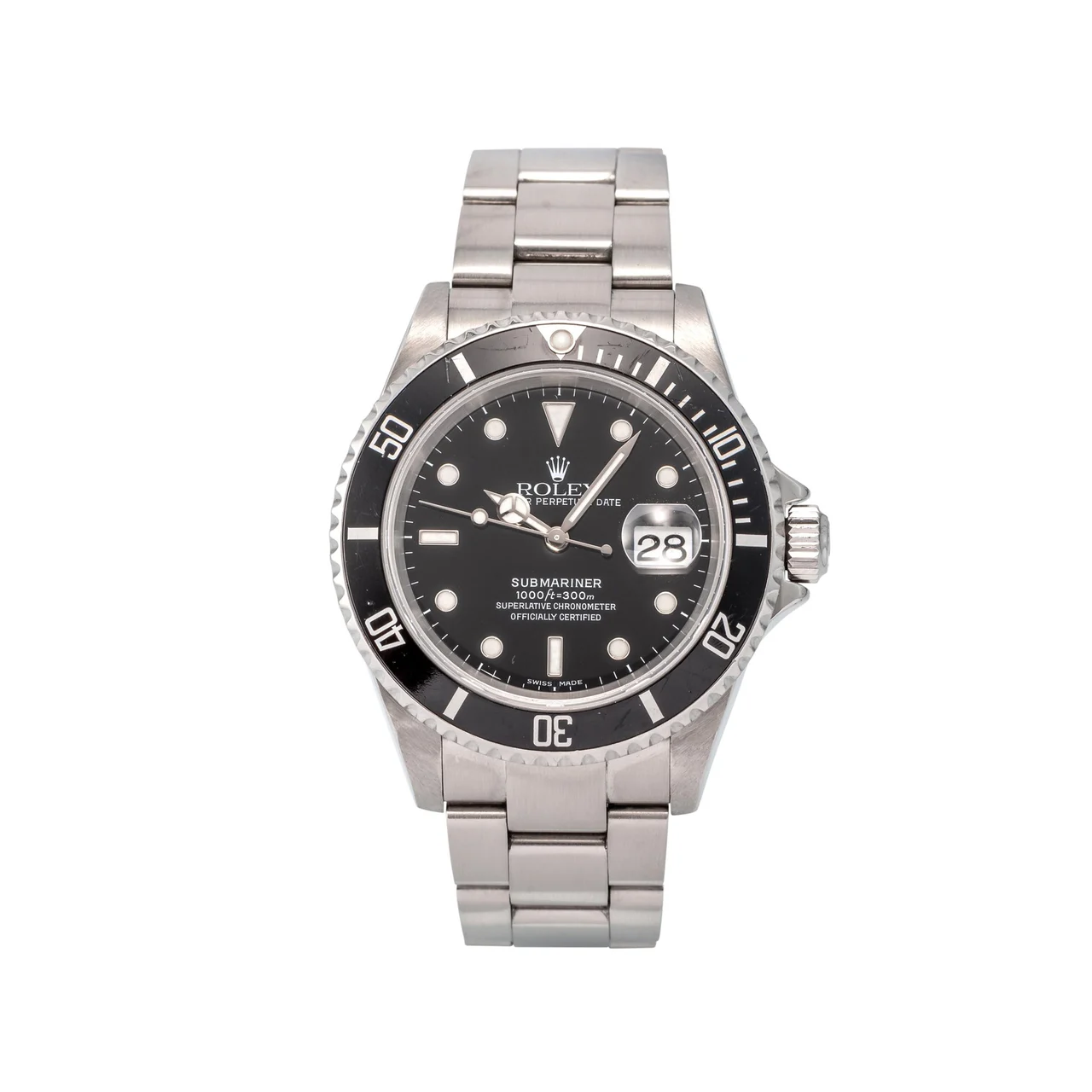 Rolex ROLEX REF. 11610 T, DIVER'S, SELF-WINDING, CENTRE-SECONDS, DATE; "SUBMARINER 1000 ft = 300 m"; STAINLESS STEEL kol saati