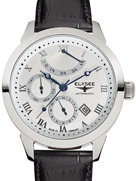 Elysee Talos Miyota 9100 Automatic with Power Reserve Indicator and 24-Hr Sub-Dial #17008 42 mm kol saati